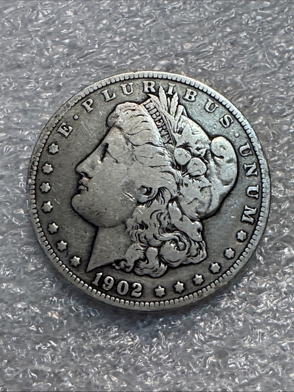 1902 Morgan-Style Silver Tone Money Clip - Classic Silver Finish